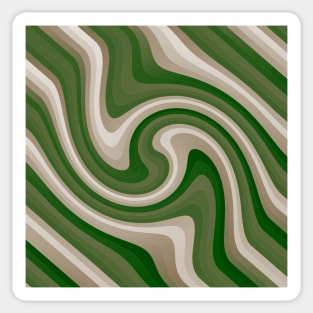 Green Waves Sticker